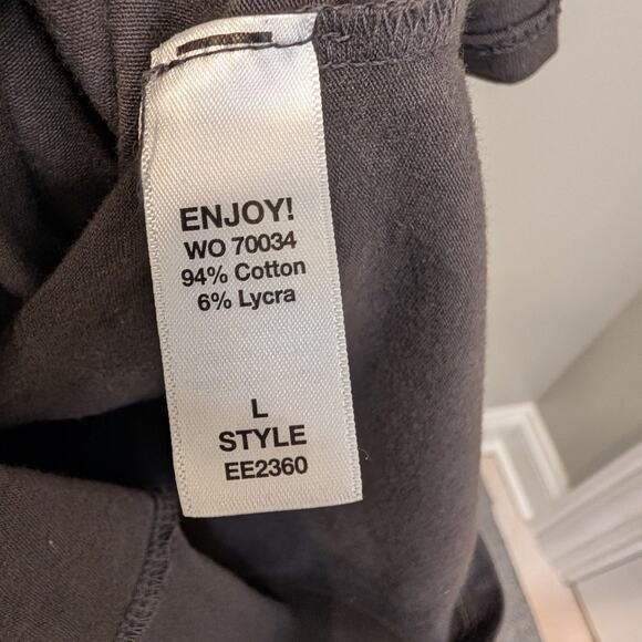 Evereve + Michael Stars Dress Double Strap Ruched Bodycon Easy Style - Size L - Picture 6 of 7